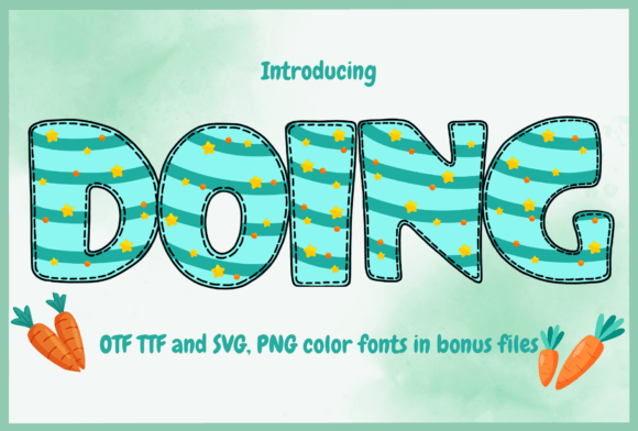 Doing: The Joyful Color Font for Modern Design