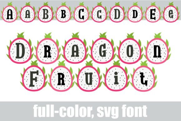 Dragon Fruit: The Vibrant SVG Font for Bold Design