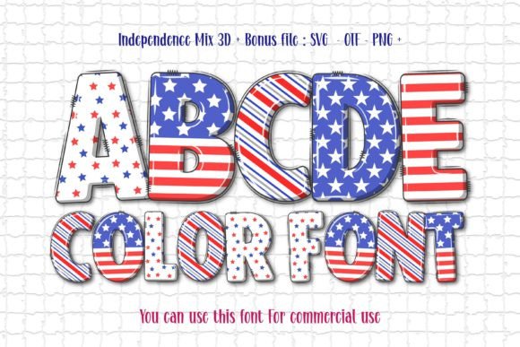 Elevate Your Designs with the Independence Mix 3D Font