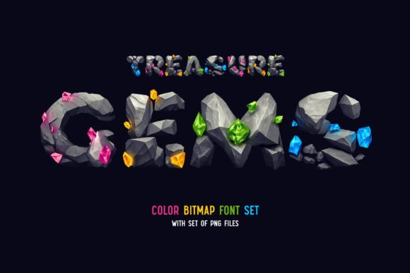 Enchant Your Designs with the Treasure Gems Typeface