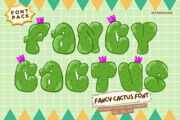 Fancy Cactus: A Playful Color Font for Modern Design