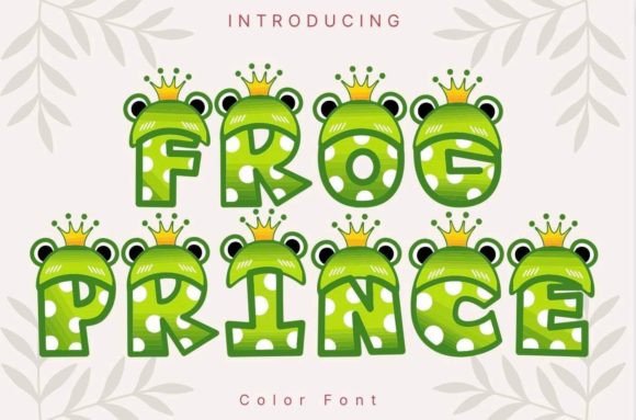 Frog Prince: A Playful Color Font for Creative Design