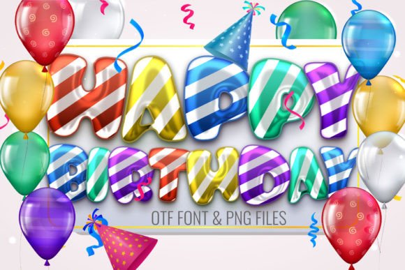 Happy Birthday: A Playful Color Font for Modern Design