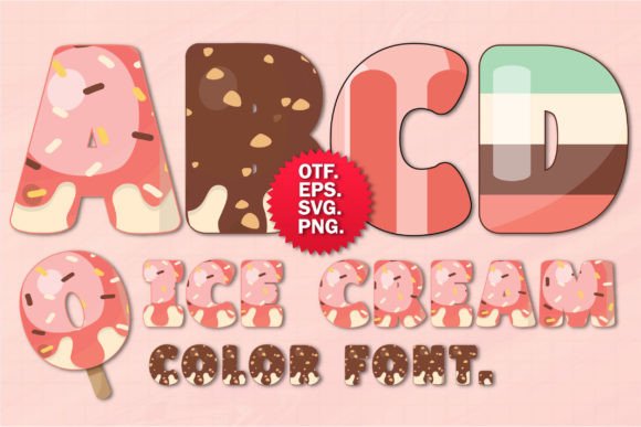 Ice Cream Font: A Sweet Treat for Your Design Palette