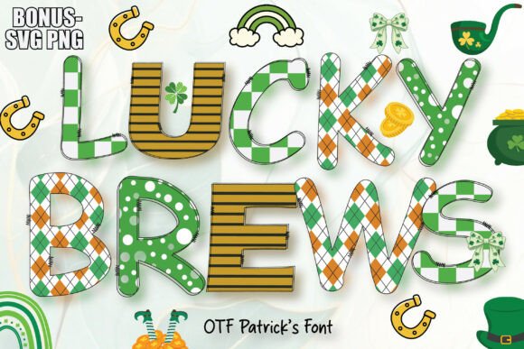 Irish Holiday Themed Alphabets: A Festive Design Toolkit