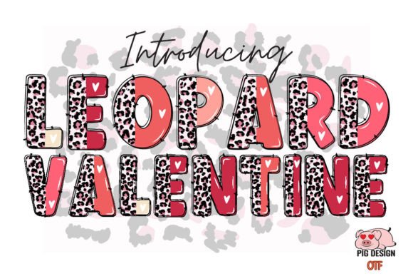 Leopard Valentine: A Whimsical Color Font for Modern Design