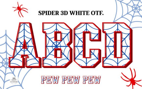 Spider 3D White: A Dynamic Font for Bold Branding