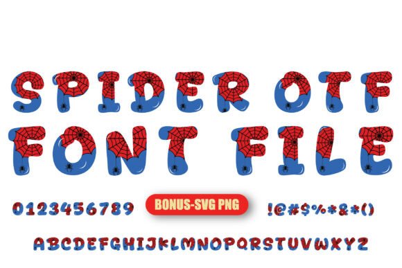 Spiderweb Army Alphabet & Comic Letters Pack