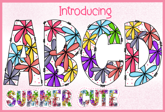 Summer Cute: A Vibrant Color Font for Modern Design