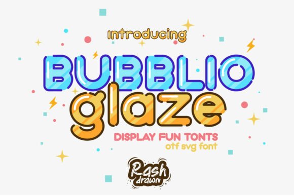 Unlock Playful Design: The Bubblio Glaze Font
