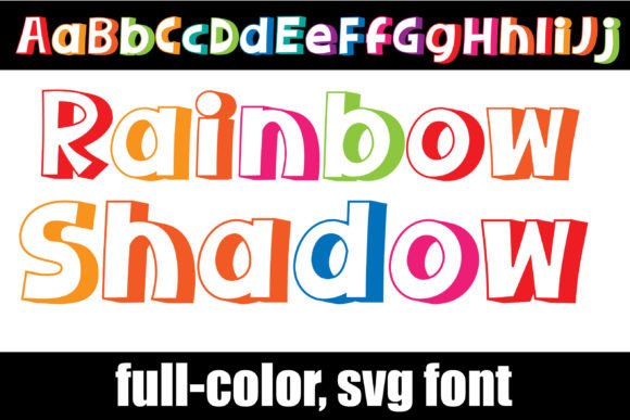 Unlock Vibrant Creativity with the Rainbow Shadow Font