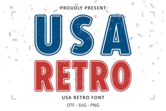 USA Retro Font: A Bold Statement for Patriotic Design