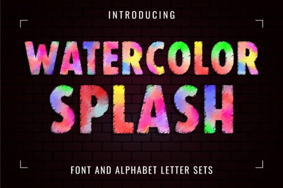 Watercolor Splash: A Vibrant Typography Solution