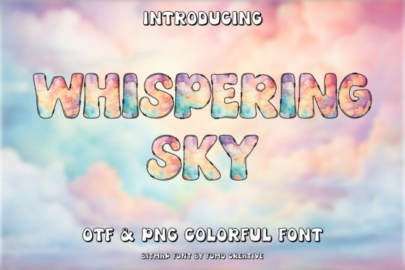 Whispering Sky: Elevate Your Designs with Dynamic Color Fonts